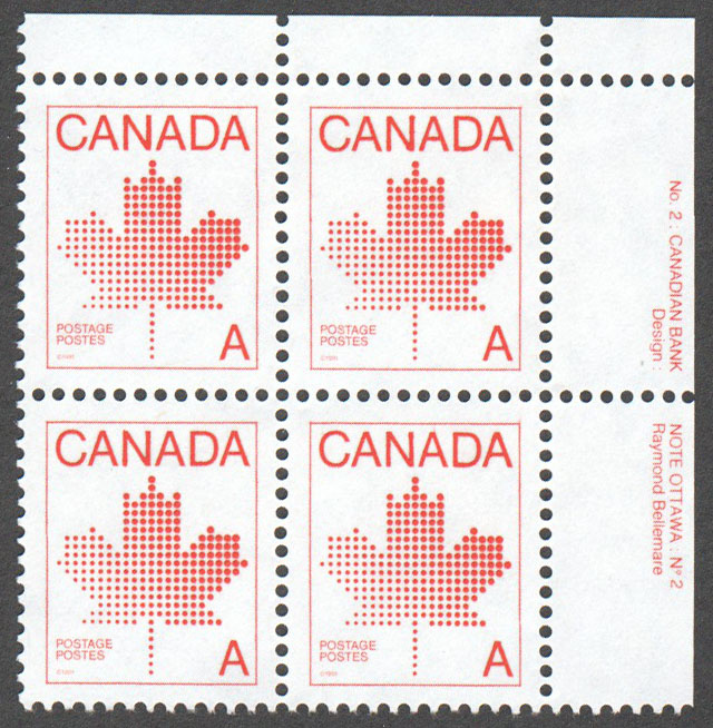 Canada Scott 907ii MNH PB UR Pl.2 - Click Image to Close